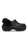 Crocs Unisex Stomp Lined Clog In Black In Black