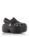 Crocs Stomp Platform Fisherman Sandal In Black