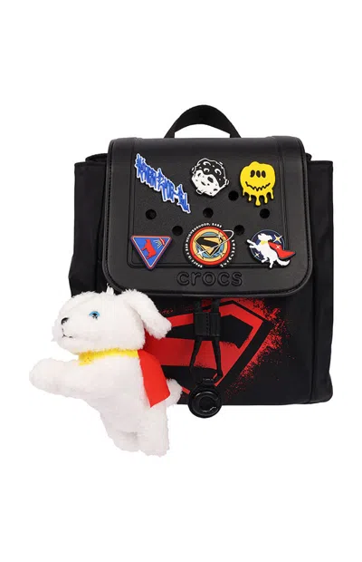 Crocs Women's X Dc Studios Supergirl Plush Mini Backpack In Black