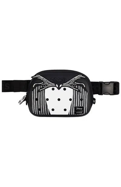 Crocs Women's X Disney Jack Skellington Belt Bag In Black