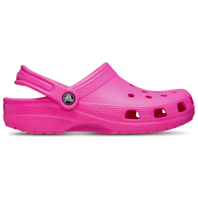 Crocs Womens  Classic Clogs In Pink Crush/pink Crush