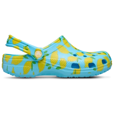 Crocs Womens  Classic Clogs In Tinted Glass/yellow