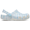 Crocs Classic Gingham Clog In White/blue