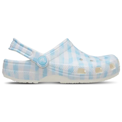 Crocs Womens  Classic Clogs In White/blue