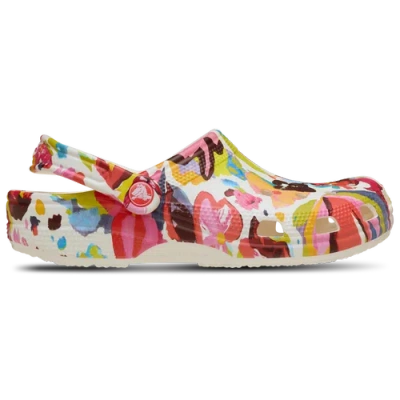 Crocs Womens  Classic Painted Floral Clog In Multi
