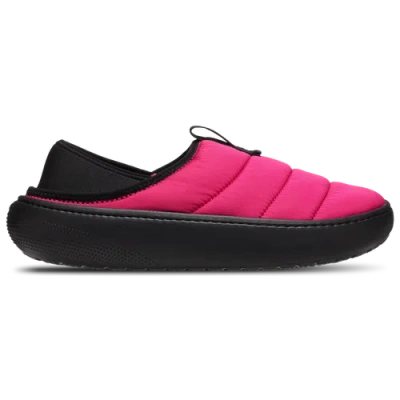 Crocs Womens  Classic Puff Moc In Pink/black