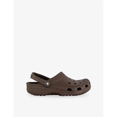 Crocs Womens Classic Rubber Clogs Coffee Eur 39 / 6 Uk In Brown
