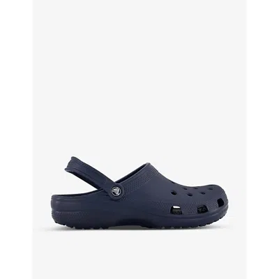 Crocs Classic Lined Clog Sandals In Black In Navy