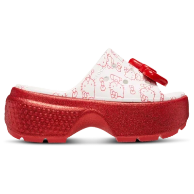 Crocs Hello Kitty Stomp Slide In Red/white