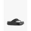 Crocs Womens Patent Black Getaway Rubber Platform Sandals Eur 39 / 6 Uk