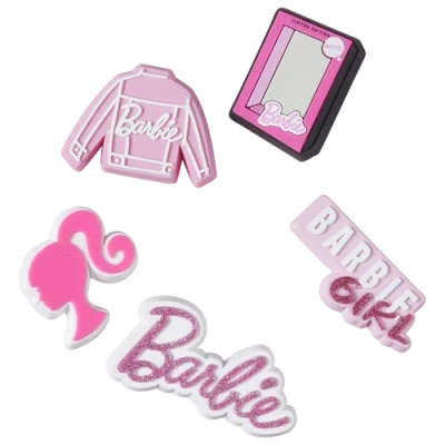 Crocs Womens  Jibbitz Barbie 5 Pack In Pink