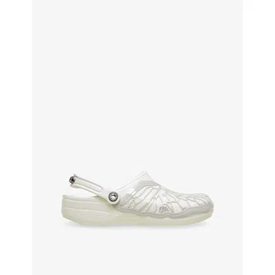 Crocs Womens Swarovski Classic Rubber Clogs Linen Eur 41 / 8 Uk