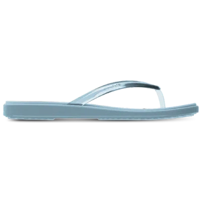 Crocs Womens Miami Jelly Round Toe Flip Sandals In Blue