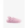Crocs Womens Pink Milk Cozzzy Faux-shearling Slippers Eur 41 / 8 Uk In Pink