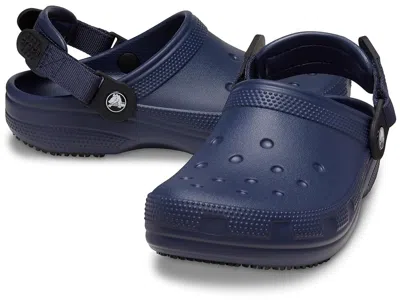 Crocs Work Classic Work Clog Shoes Navy : In Blue