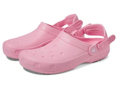 Crocs Work Classic Work Clog Shoes Pink Tweed :