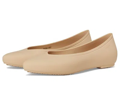 Crocs Work On The Clock Work Flats In Brown