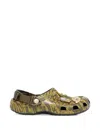 Crocs Aries Classic Clogs Dark Algae In Gold