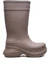 Crocs X Balenciaga Platform Rubber Boots In Purple