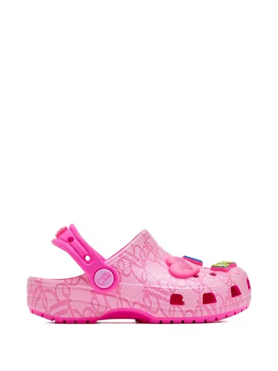 Crocs Kids' X Barbie Classic Monogram-print Clogs In Multi
