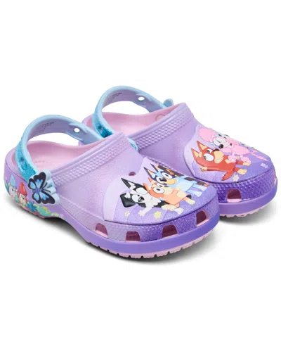 Crocs Babies' X Bluey Toddler Kids Classic Clogs From Finish Line In Purple