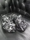 Crocs X Clot Round Head Hole Sandals In Gray
