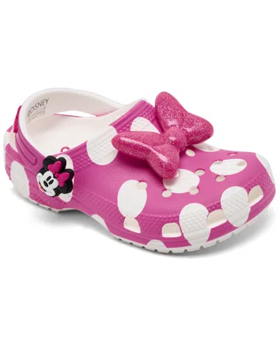 Crocs Babies' X Disney Toddler Girls Minnie Mouse Classic Clogs From Finish Line In Multi