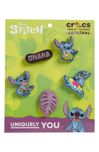 Crocs Kids' X Disney Tropical Stitch 5-pack Jibbitz Shoe Charms In White