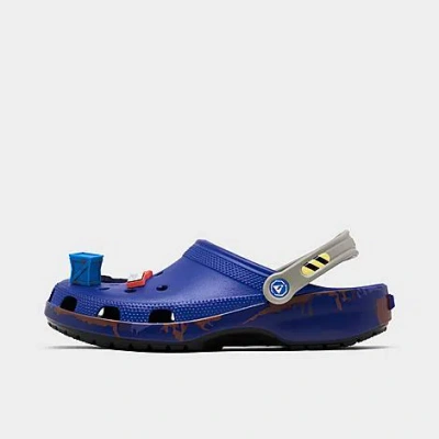 Crocs X Fortnite Battle Bus Classic Clog Shoes In Blue/multi