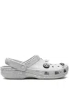 Crocs X Futura Laboratories "pearl White" Clogs In Grey