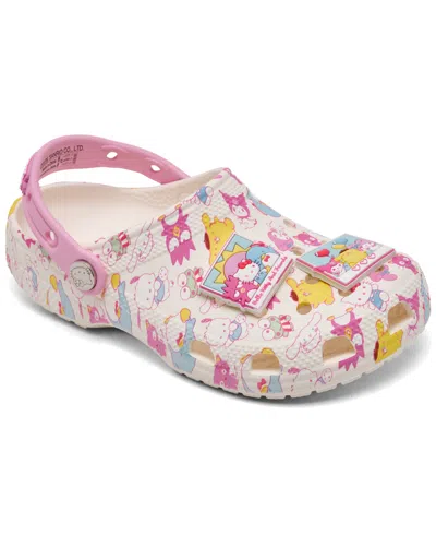 Crocs X Hello Kitty Little Girls Classic Clogs From Finish Line In Multi