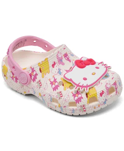Crocs X Hello Kitty Toddler Girls Classic Clogs From Finish Line In Pink