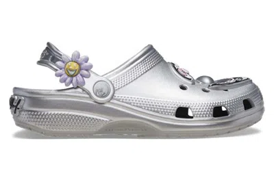 Pre-owned Crocs X Kenny Scharf Classic Clog Silver