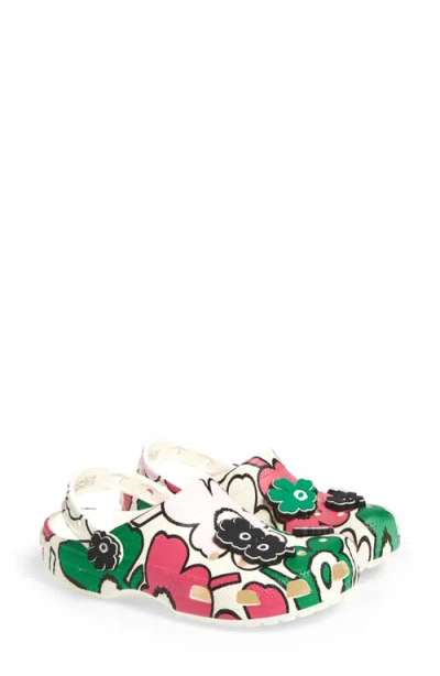 Crocs X Marimekko Classic Clog With Jibbitz™ Shoe Charms In Beige