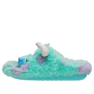 Crocs X Monsters Inc. Classic Cozzzy Sandals 'sulley' In Green