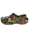 Crocs X Palace Classic Clog 'jungle Camo' In Green