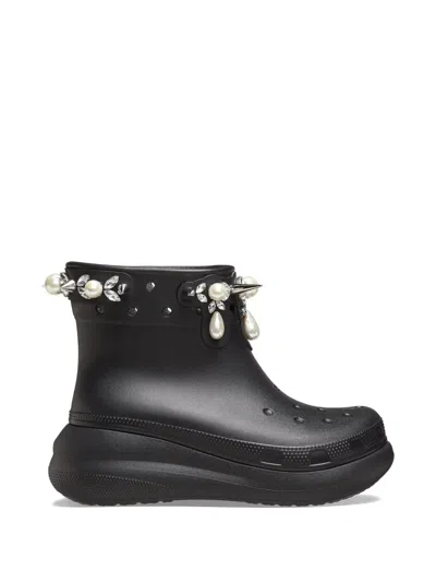 Crocs X Simone Rocha Pearl-embellished Boots In Black