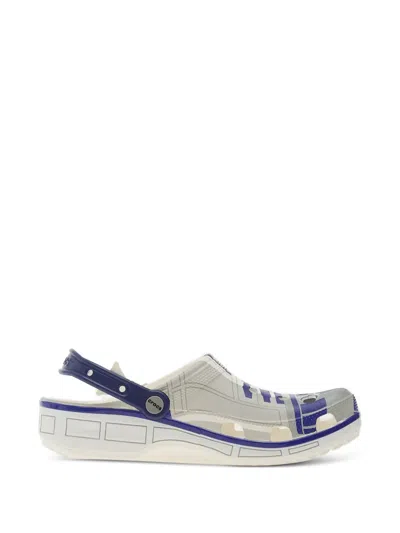 Crocs X Star Wars R2d2 Classic Graphic-print Slingback Clogs In Gray