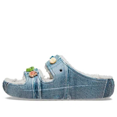Crocs X Sza Classic Cozzzy Sandal 'denim' In Blue