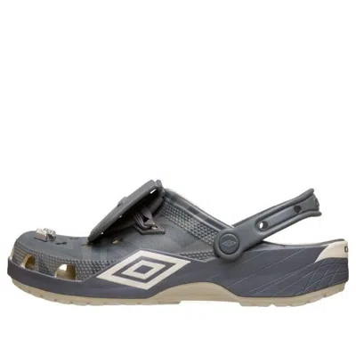 Crocs X Umbro Classic Clog 'bone Slate Grey' In Yellow