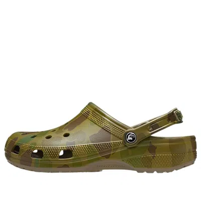 Crocs X Xlarge Classic Clog 'camo' In Green
