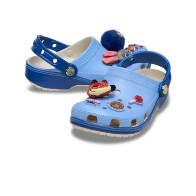 Crocs Kids' Youth  Classic Zootopia-90h Clogs Blue Slip On Comfort Shoes Jax914