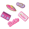 Crocs Youth   Jibbitz Barbie Retro 5 Pack In Pink