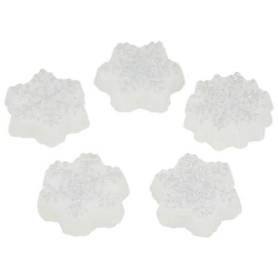 Crocs Youth   Led Winter Night Snowflake 5 Pack In White