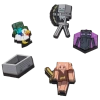Crocs Youth   Minecraft 5 Pack Jibbitz In Grey/grey