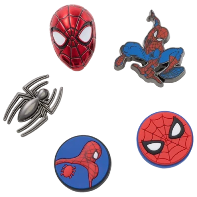 Crocs Youth  Jibbitz Spiderman 5 Pack In Multi/multi