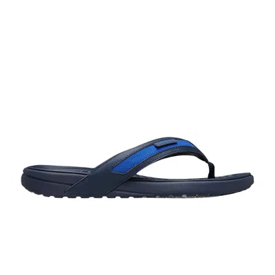 Pre-owned Crocs Yukon Sport Lr Flip 'blue' | Men's Size 13