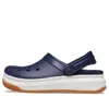 Crocs Band Full Force Thick Sole Sandals Unisex Blue White In Multi
