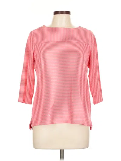 Pre-owned Croft & Barrow 3/4 Sleeve T-shirt In Red