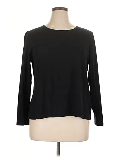 Pre-owned Croft & Barrow 3/4 Sleeve T-shirt In Black
